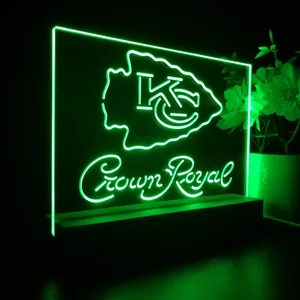 Kansas City Chiefs Crown Royal LED Desk Light