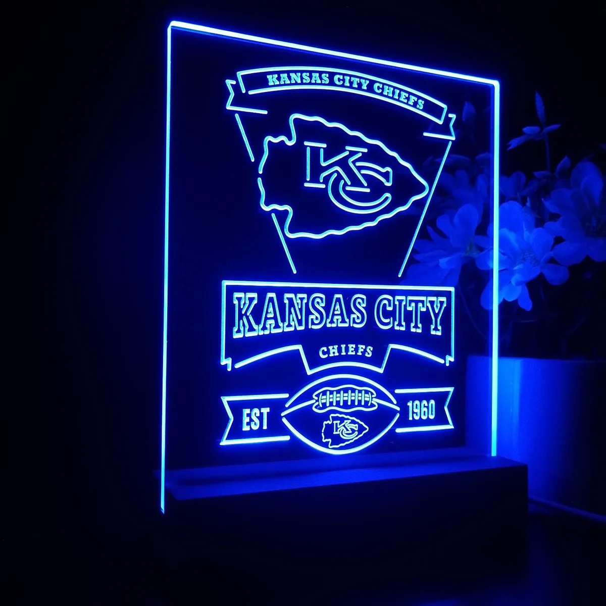 Kansas City Chiefs EST 1960 LED Desk Light