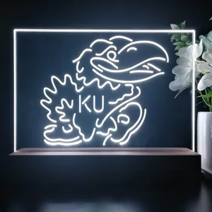Kansas Jayhawks KU Logo LED Desk Light