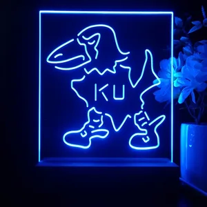 Kansas Jayhawks Logo 2 LED Desk Light - Legacy Edition