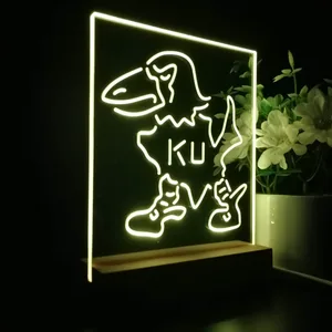 Kansas Jayhawks Logo 2 LED Desk Light - Legacy Edition