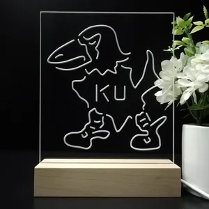 Kansas Jayhawks Logo 2 LED Desk Light - Legacy Edition