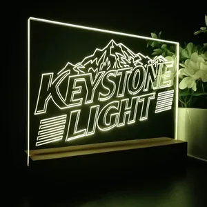 Keystone Light Mountain Logo 2 LED Desk Light