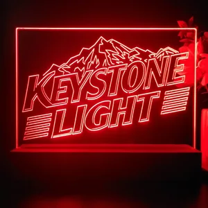 Keystone Light Mountain Logo 2 LED Desk Light