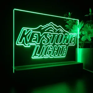 Keystone Light Mountain Logo LED Desk Light