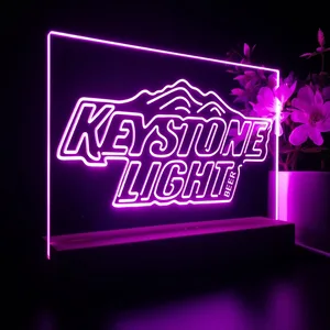 Keystone Light Mountain Logo LED Desk Light