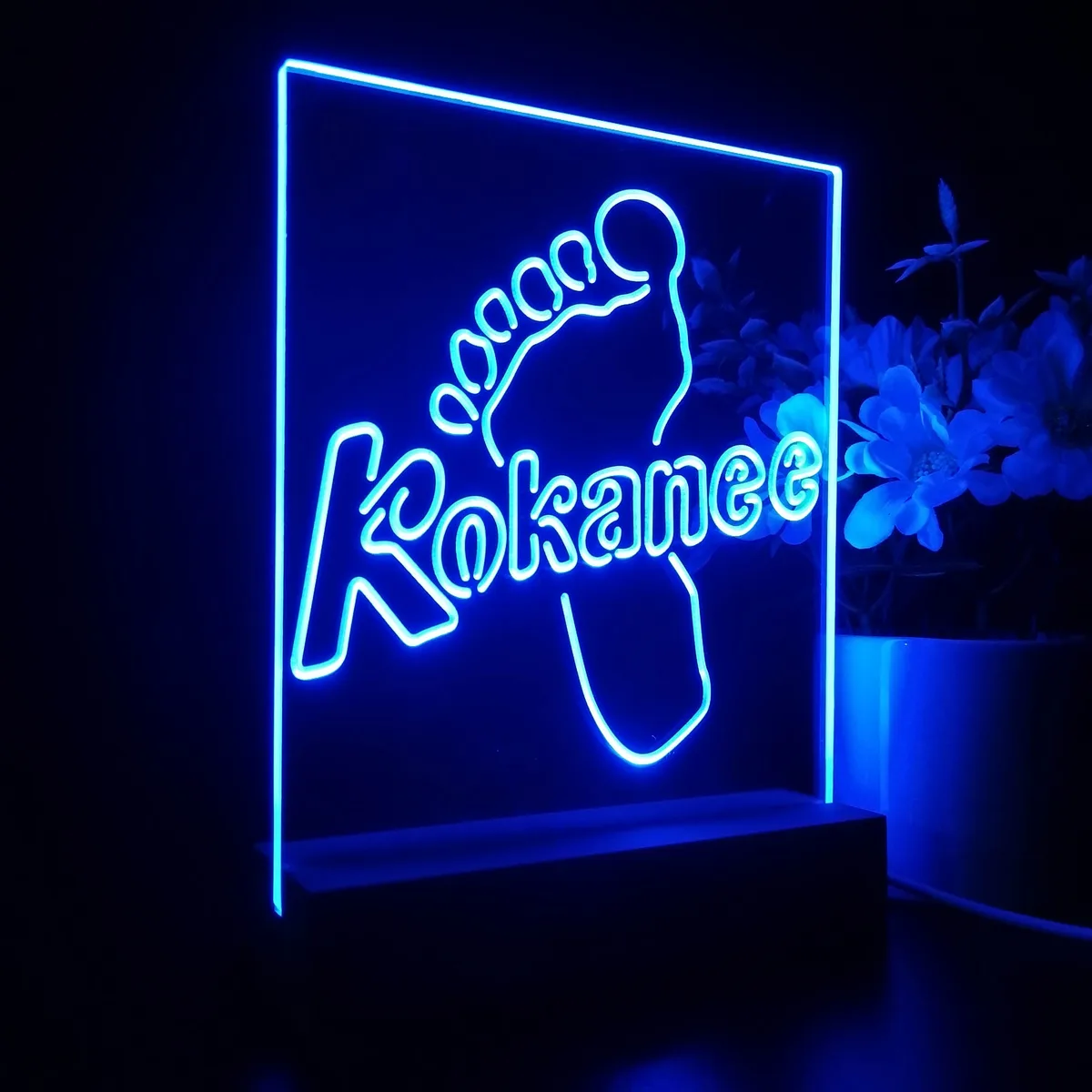 Kokanee Beer Footprint LED Desk Light