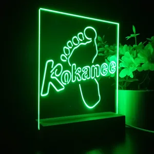Kokanee Beer Footprint LED Desk Light