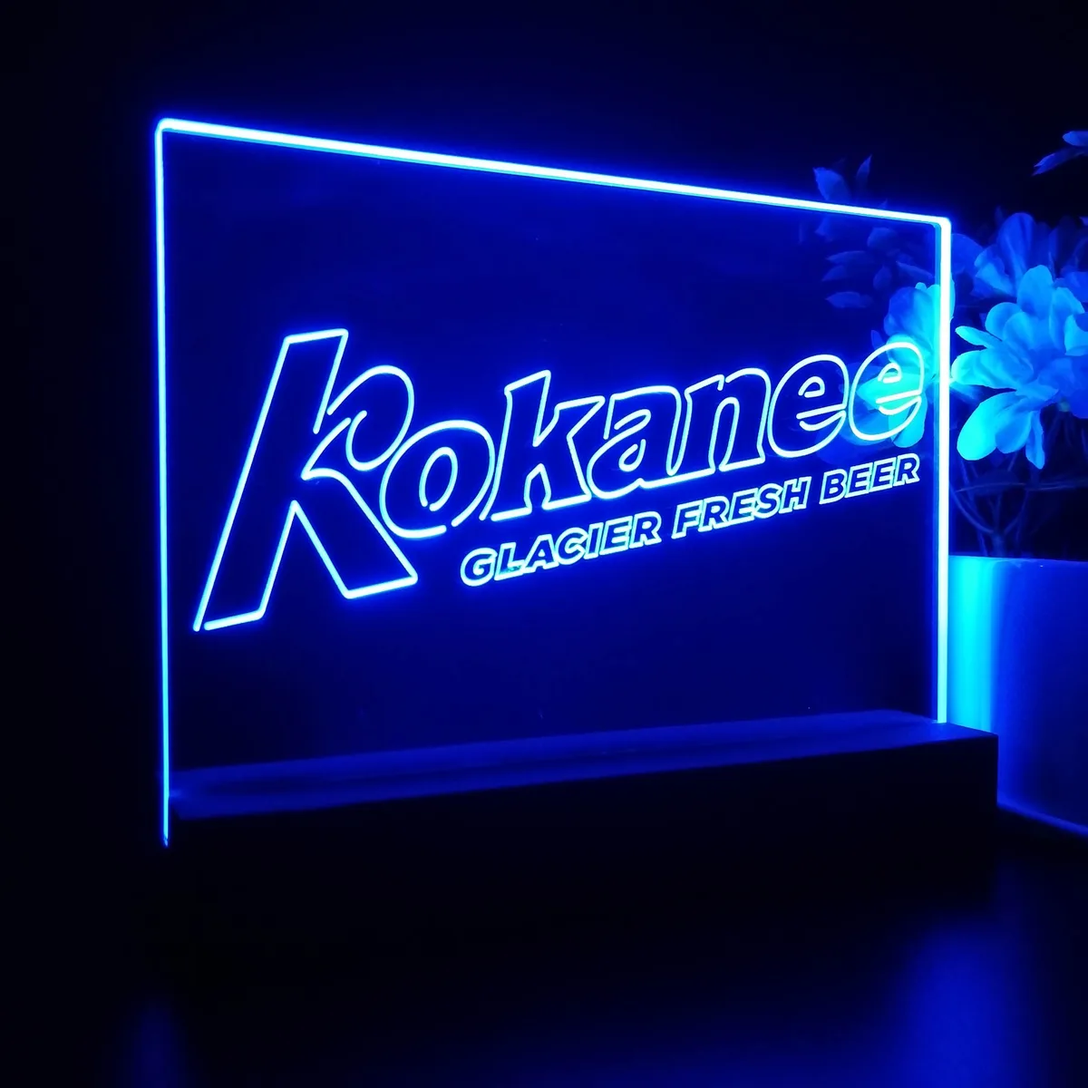 Kokanee Glacier Fresh Beer LED Desk Light