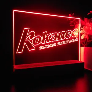 Kokanee Glacier Fresh Beer LED Desk Light