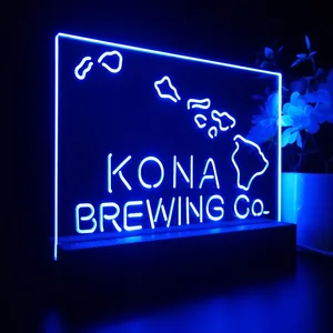 Kona Brewing Co. Map LED Desk Light