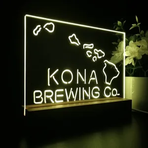 Kona Brewing Co. Map LED Desk Light