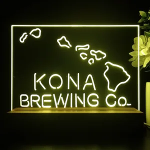 Kona Brewing Co. Map LED Desk Light