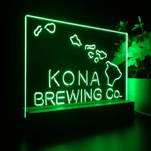 Kona Brewing Co. Map LED Desk Light