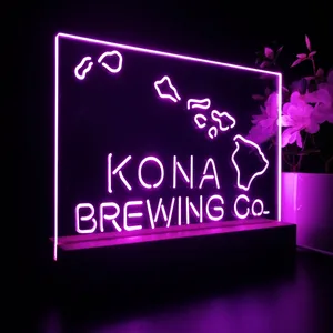 Kona Brewing Co. Map LED Desk Light