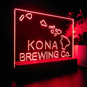 Kona Brewing Co. Map LED Desk Light