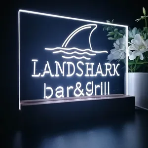 Landshark Lager Bar and Grill Sharkfin LED Desk Light