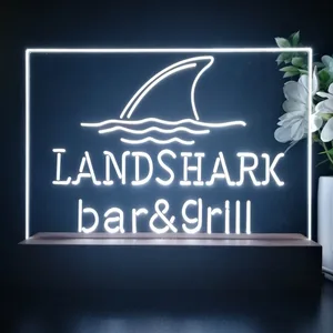 Landshark Lager Bar and Grill Sharkfin LED Desk Light