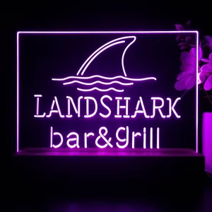 Landshark Lager Bar and Grill Sharkfin LED Desk Light