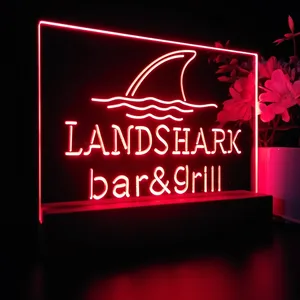 Landshark Lager Bar and Grill Sharkfin LED Desk Light