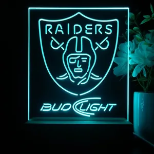 Las Vegas Raiders Bud Light LED Desk Light