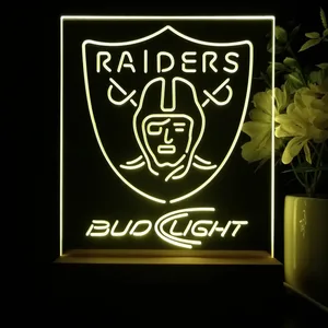 Las Vegas Raiders Bud Light LED Desk Light