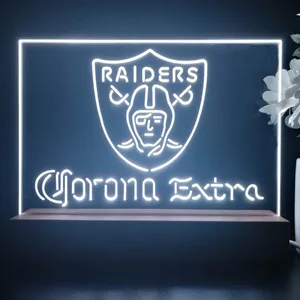 Las Vegas Raiders Corona Extra LED Desk Light