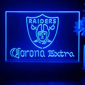 Las Vegas Raiders Corona Extra LED Desk Light