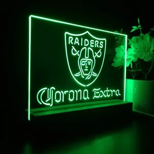 Las Vegas Raiders Corona Extra LED Desk Light