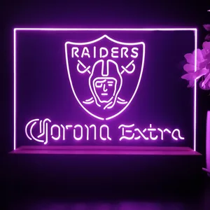Las Vegas Raiders Corona Extra LED Desk Light