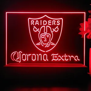 Las Vegas Raiders Corona Extra LED Desk Light