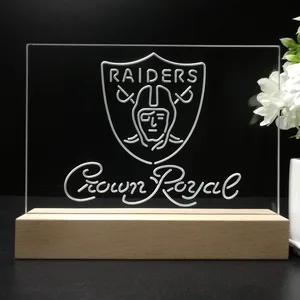 Las Vegas Raiders Crown Royal LED Desk Light