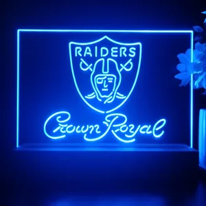 Las Vegas Raiders Crown Royal LED Desk Light