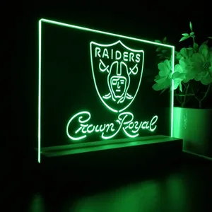 Las Vegas Raiders Crown Royal LED Desk Light