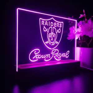 Las Vegas Raiders Crown Royal LED Desk Light