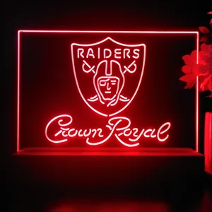 Las Vegas Raiders Crown Royal LED Desk Light