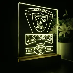 Las Vegas Raiders EST 1960 LED Desk Light