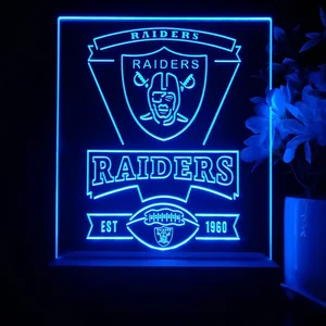 Las Vegas Raiders EST 1960 LED Desk Light