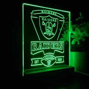 Las Vegas Raiders EST 1960 LED Desk Light