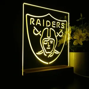 Las Vegas Raiders LED Desk Light