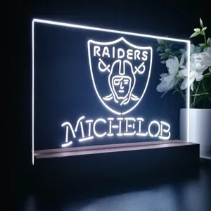 Las Vegas Raiders Michelob LED Desk Light
