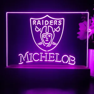 Las Vegas Raiders Michelob LED Desk Light