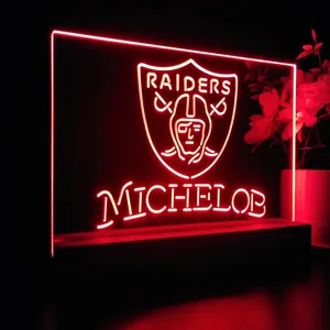 Las Vegas Raiders Michelob LED Desk Light