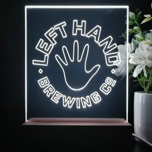 Left Hand Brewing Company Hand Logo LED Desk Light