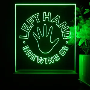 Left Hand Brewing Company Hand Logo LED Desk Light