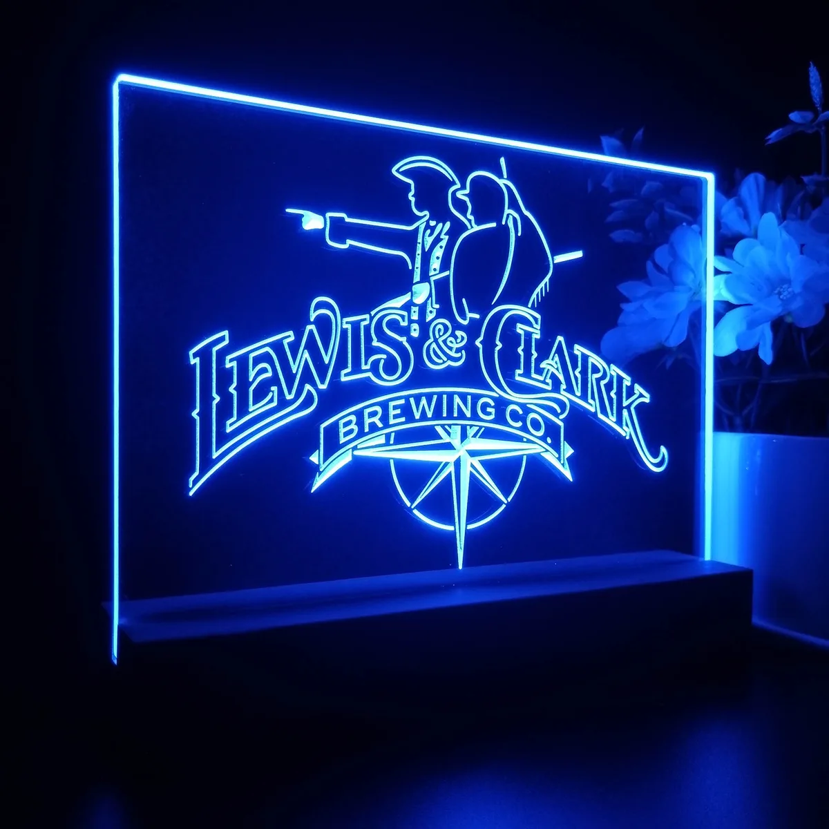 Lewis & Clark Brewing Co. Vintage Logo LED Desk Light