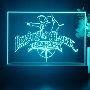 Lewis & Clark Brewing Co. Vintage Logo LED Desk Light