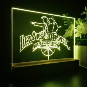 Lewis & Clark Brewing Co. Vintage Logo LED Desk Light