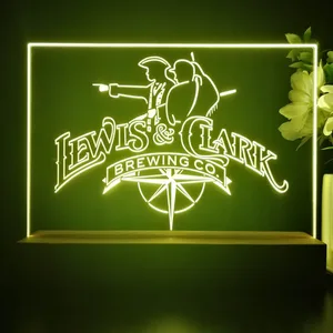 Lewis & Clark Brewing Co. Vintage Logo LED Desk Light
