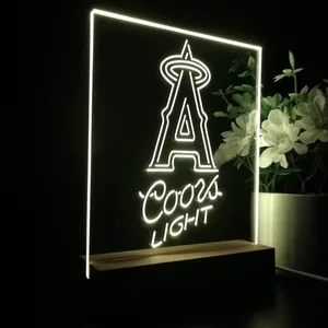 Los Angeles Angels Coors Light LED Desk Light